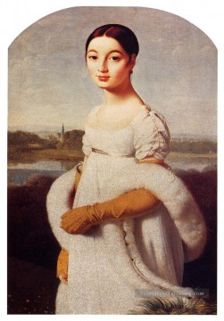  classique Tableaux - Auguste Dominique Portrait de Mademoiselle Caroline Riviere Ingres